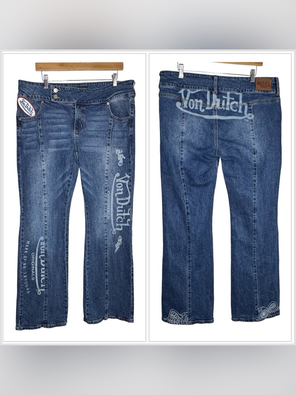 Von Dutch Originals Women’s Leg Flare Jeans Size 15/32